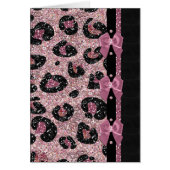 RAB Rockabilly Pink Leopard Print Ribbon Bows (Front)