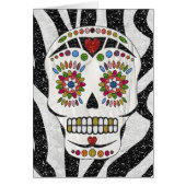 RAB Rockabilly Sugar Skull on Zebra Print (Front)