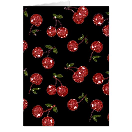 RAB Rockabilly Very Cherry Cherries On Black Cards (Front)