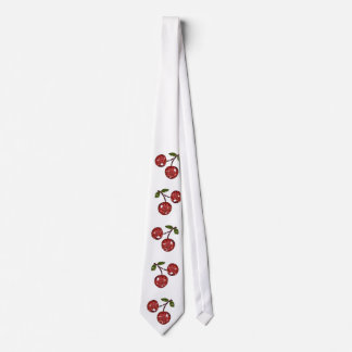 RAB Rockabilly Very Cherry Cherries On White Tie