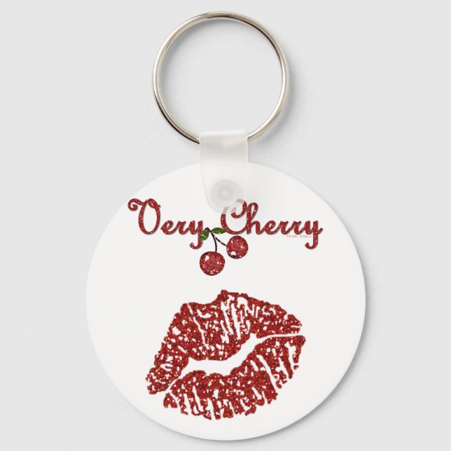 RAB Rockabilly Very Cherry Kiss Keychain (Front)