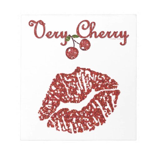 RAB Rockabilly Very Cherry Kiss Notepad