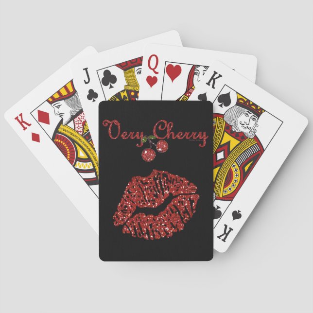 RAB Rockabilly Very Cherry Kiss Poker Cards (Back)