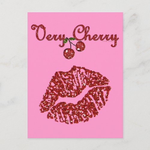 RAB Rockabilly Very Cherry Kiss Postcard