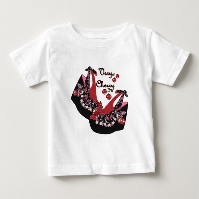 RAB Rockabilly Very Cherry Shoes Baby T-Shirt (Front)