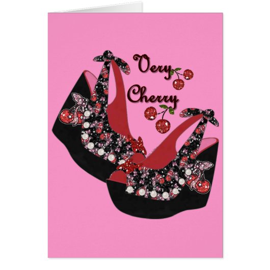 RAB Rockabilly Very Cherry Shoes Cards (Front)