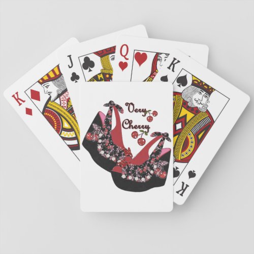 RAB Rockabilly Very Cherry Shoes Playing Cards