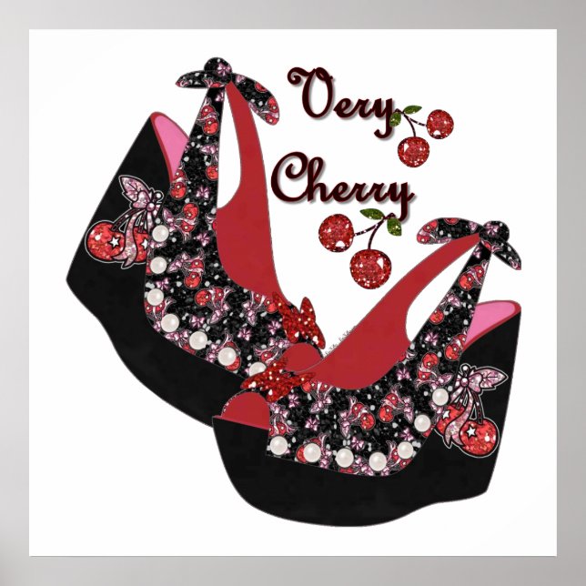 RAB Rockabilly Very Cherry Shoes Poster (Front)