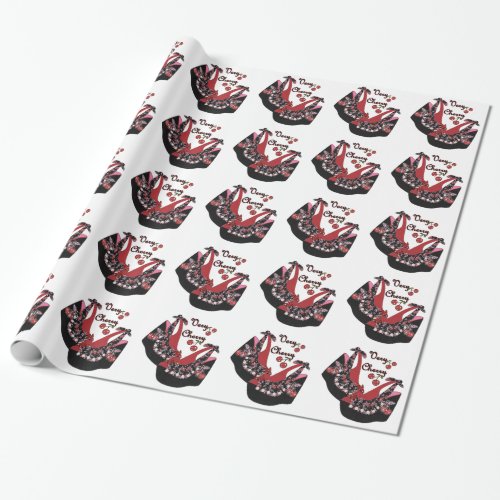 RAB Rockabilly Very Cherry Shoes Wrapping Paper