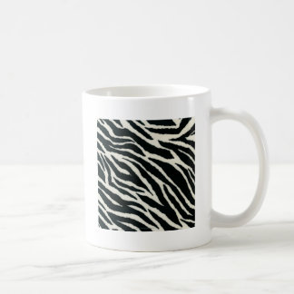 RAB Rockabilly Zebra Print Black & White Coffee Mug