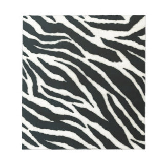 RAB Rockabilly Zebra Print Black & White Notepad