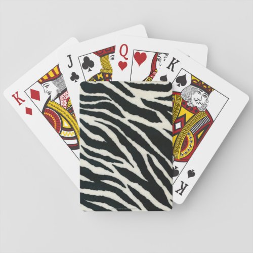 RAB Rockabilly Zebra Print Black  White Playing Cards