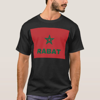 Rabat City in Moroccan Flag friends T-Shirt