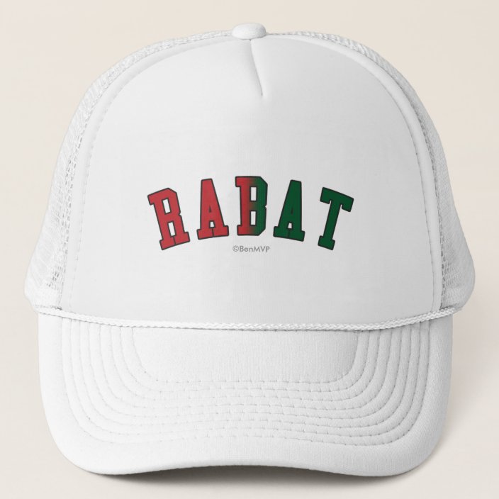 Rabat in Morocco National Flag Colors Hat