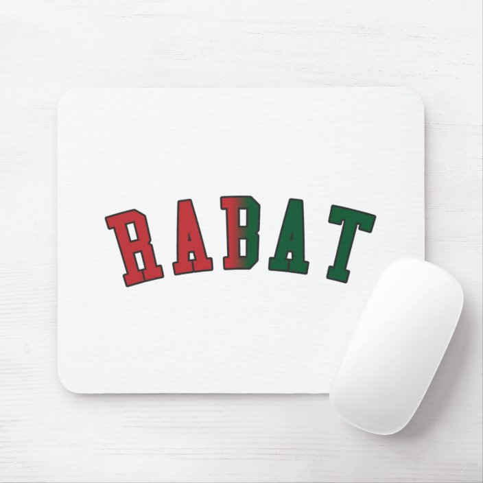 Rabat in Morocco National Flag Colors Mousepad