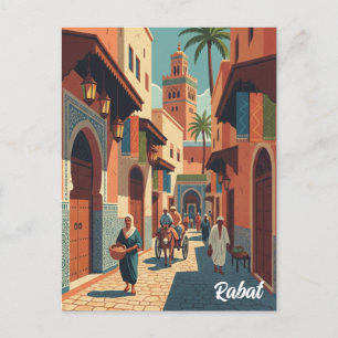 Rabat Morocco Travel Postcard