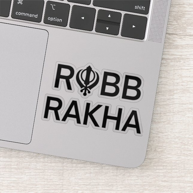 Rabb Rakha Punjabi Sikh  Sticker (Detail)