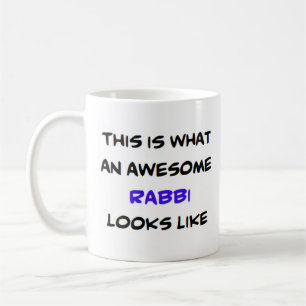 rabbi, awesome coffee mug