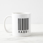 Rabbi Bar Code Coffee Mug (Left)