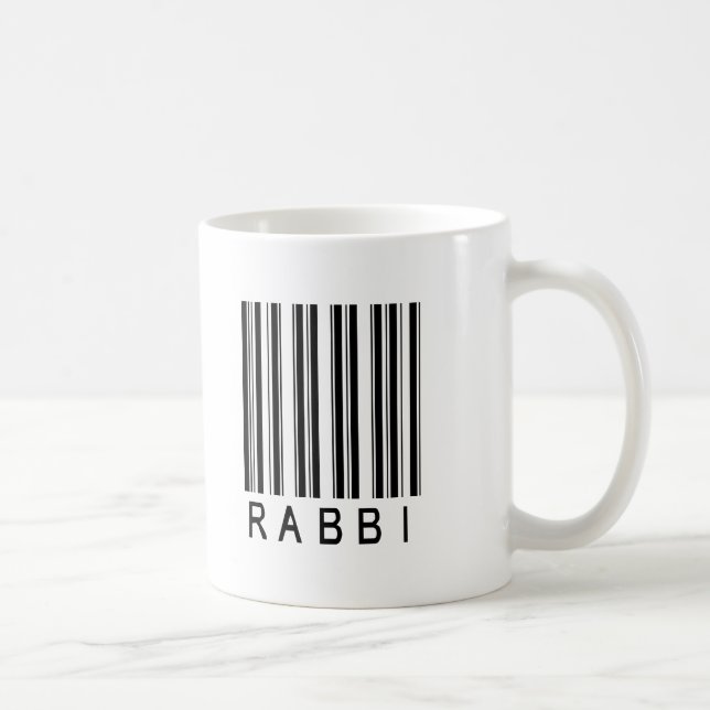 Rabbi Bar Code Coffee Mug (Right)