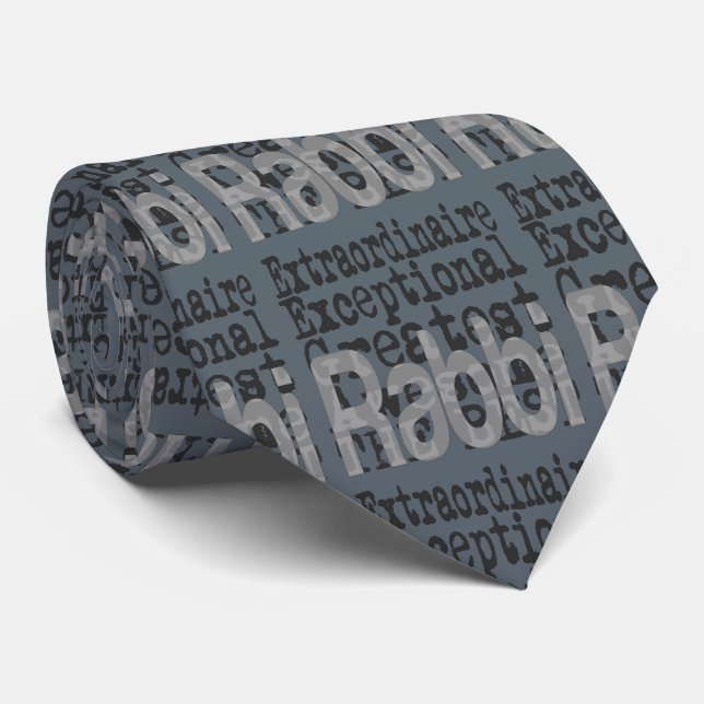 Rabbi Extraordinaire Neck Tie (Rolled)