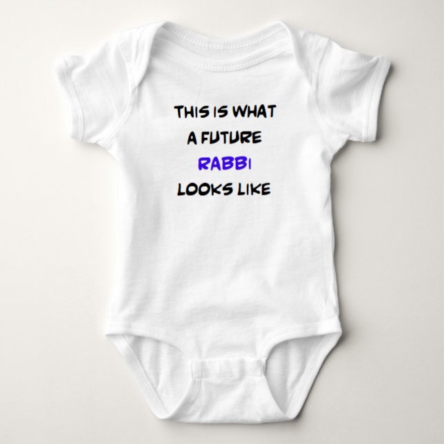 rabbi, future baby bodysuit (Front)