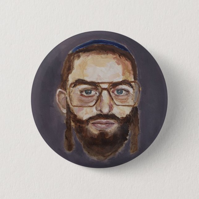 rabbi ross pinback button (Front)