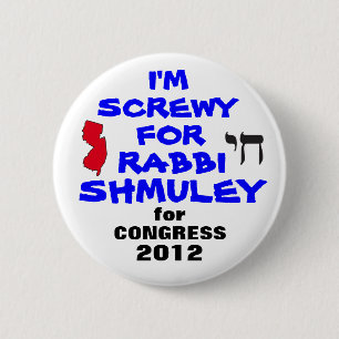 Rabbi Schmuley Boteach for Congress Pinback Button
