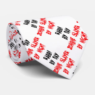 Rabbi Zombie Joke Neck Tie
