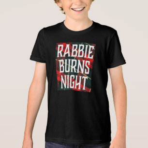 Rabbie Burns Night Quote on Varicolored Background Tri-Blend Shirt