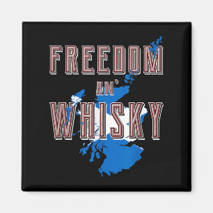 Rabbie Burns Quote Freedom Whisky Scottish Colors  Magnet