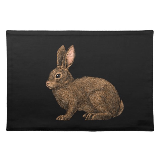 Rabbit 2 cloth placemat (Front)