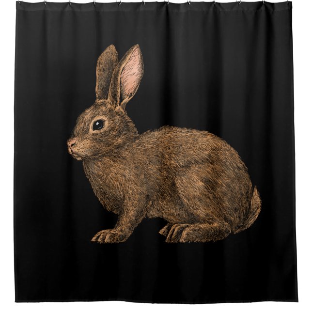 Rabbit 2 shower curtain (Front)