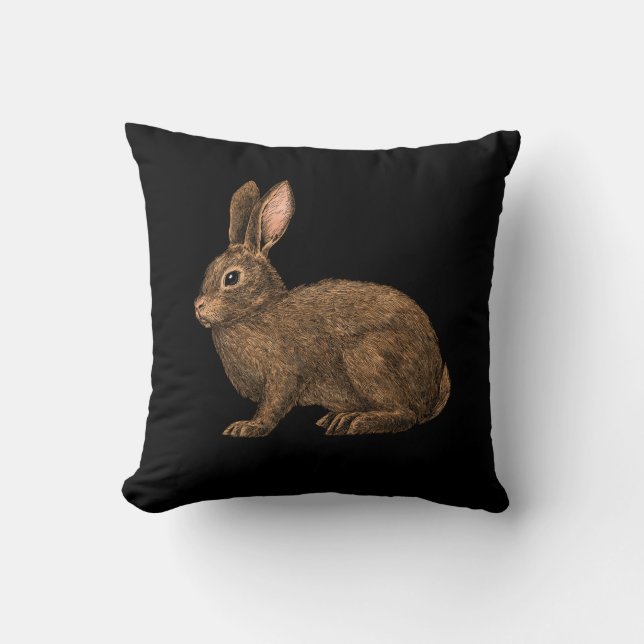 Rabbit 2 throw pillow (Front)