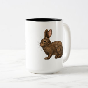 Rabbit 2 Two-Tone coffee mug