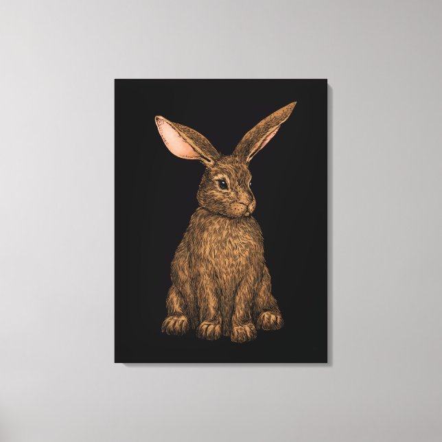 Rabbit 3 canvas print (Front)