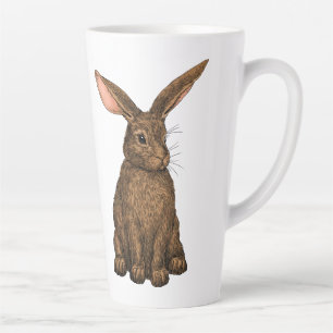 Rabbit 3 latte mug