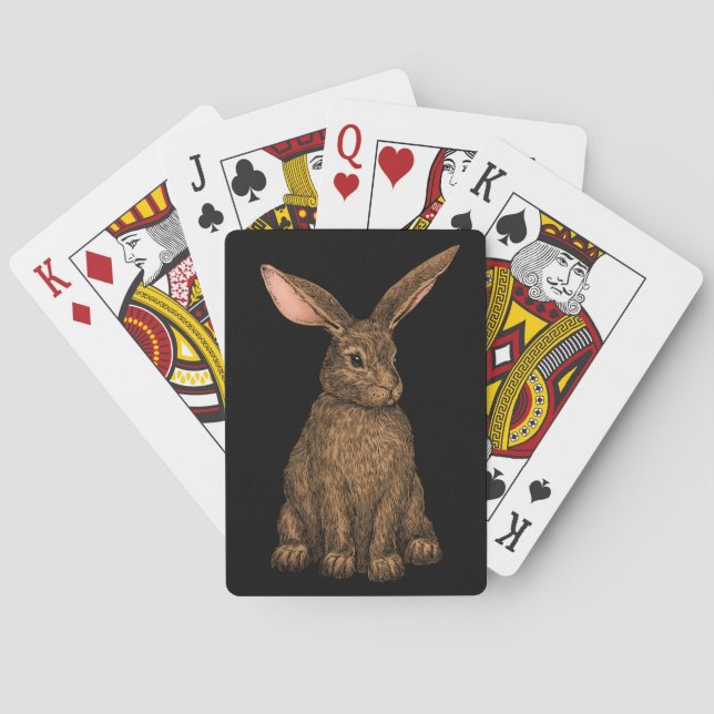 Rabbit 3 poker cards (Back)
