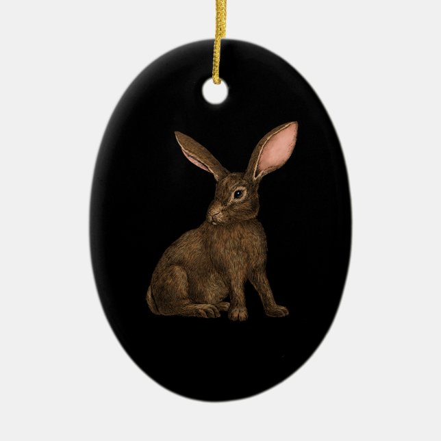 Rabbit 4 ceramic ornament (Front)