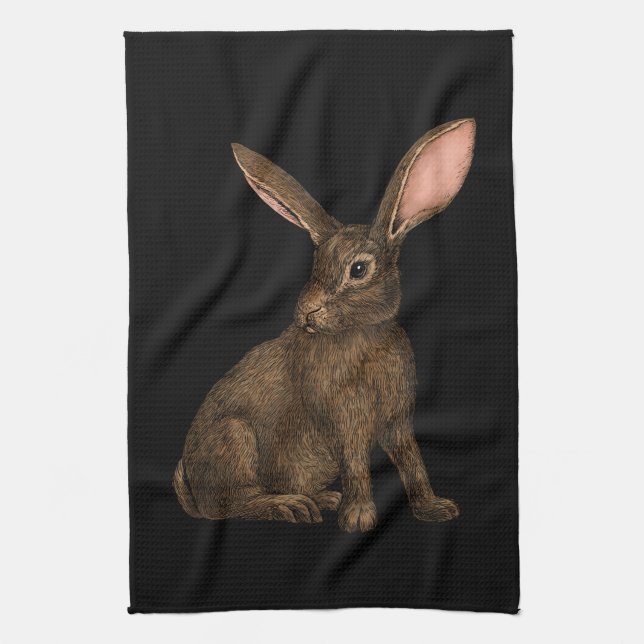 Rabbit 4 kitchen towel (Vertical)