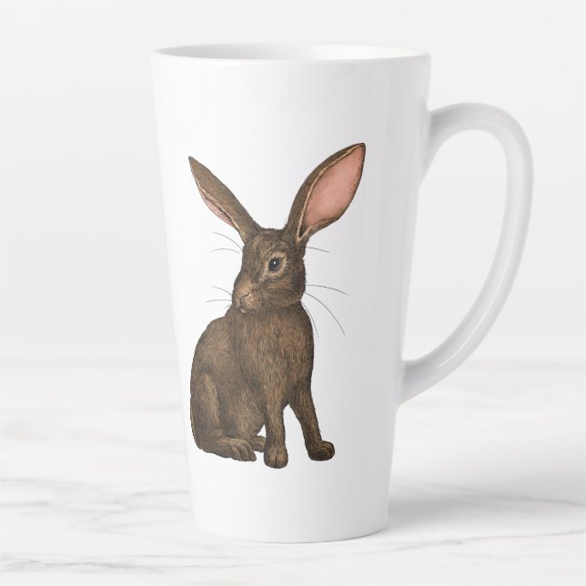 Rabbit 4 latte mug (Right)