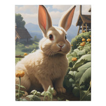 Rabbit Among The Amber Flowers