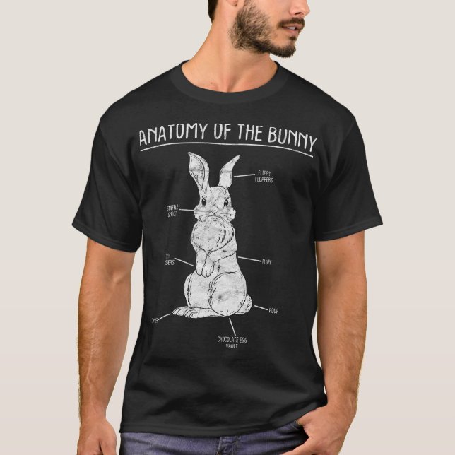 Rabbit Anatomy Bunny Lover Animal Pet Owner Gift T T-Shirt (Front)
