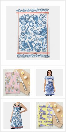RABBIT and ANIMAL THEMED KITCHEN LINENS COLLECTION