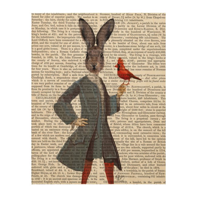 Rabbit And Bird Wood Wall Decor (Front)