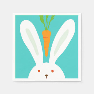 Rabbit and Carrot Napkins