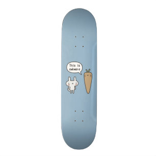 Rabbit and Carrot Skateboard Deck