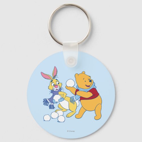 Rabbit and Pooh Keychain