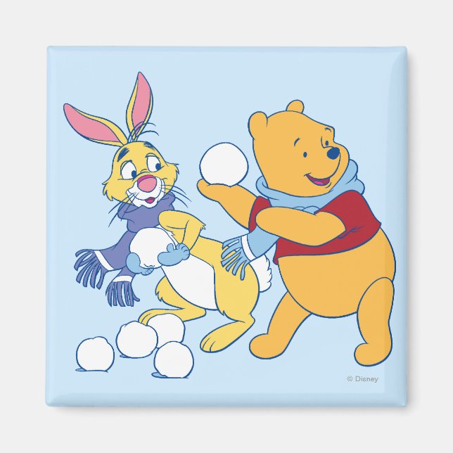 Rabbit and Pooh Magnet (Front)
