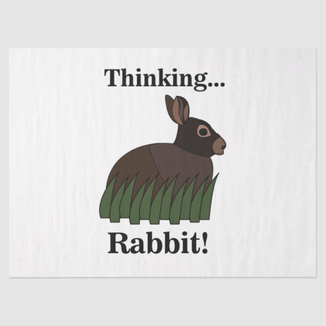 Rabbit Animal Bunny Tissue Paper (Front)